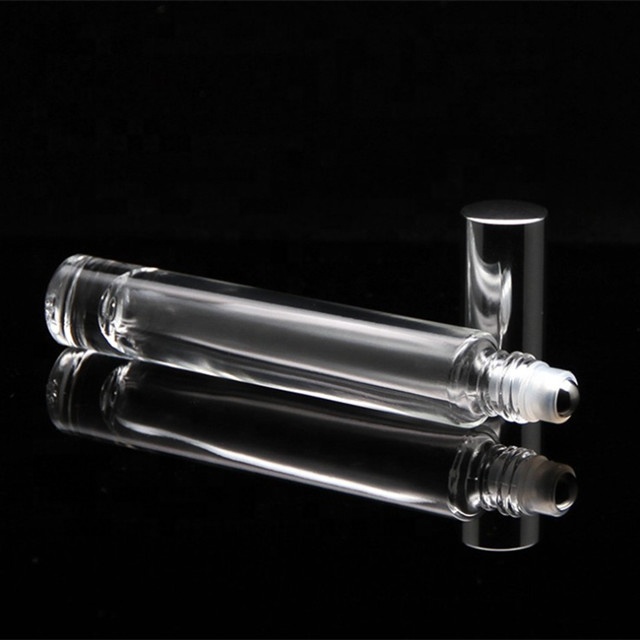 10ml Clear Glass Essential Oil Roller ball Bottle 10ml Perfume Roll on Bottles