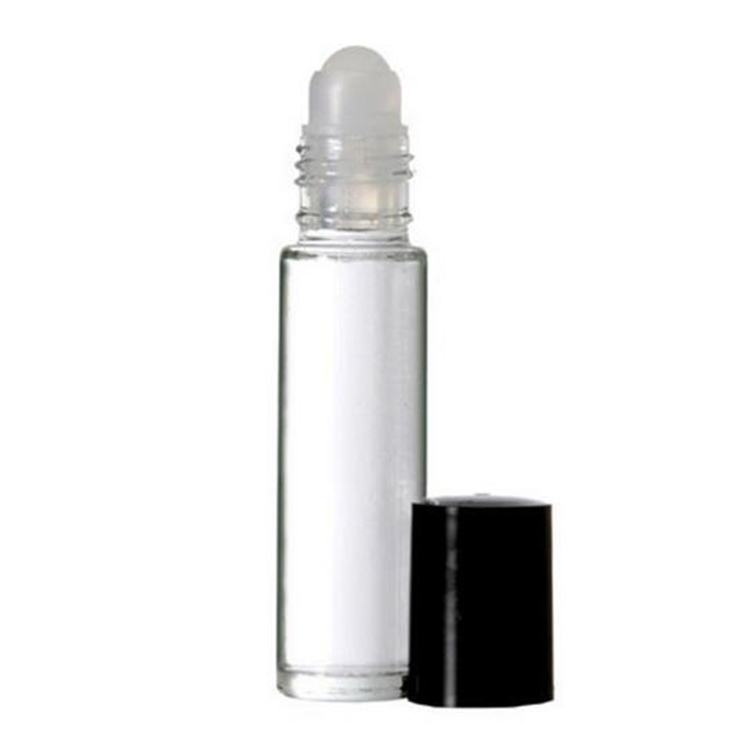 10ml Clear Roller Glass Bottle with Plastic Roller and Plastic Lid
