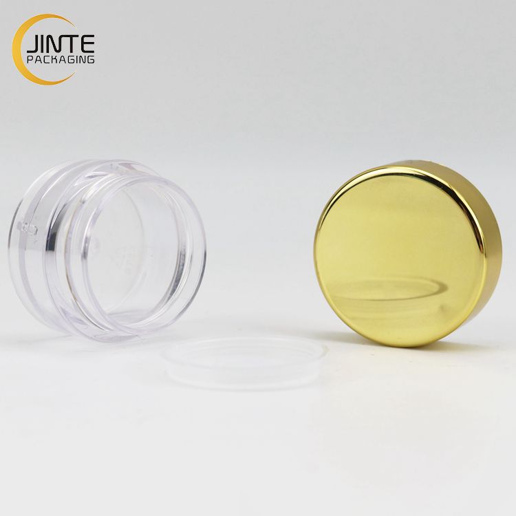 10ml Clear Small Sample Containers for Lip Balm and Acrylic Powder Pots with Lids Gift Cosmetics Jars