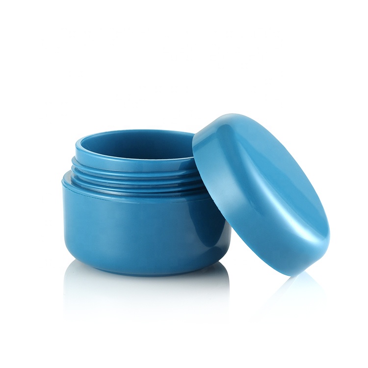 10ml Cosmetic Packaging Skin Care Cream Container Empty Blue Round Plastic Jar