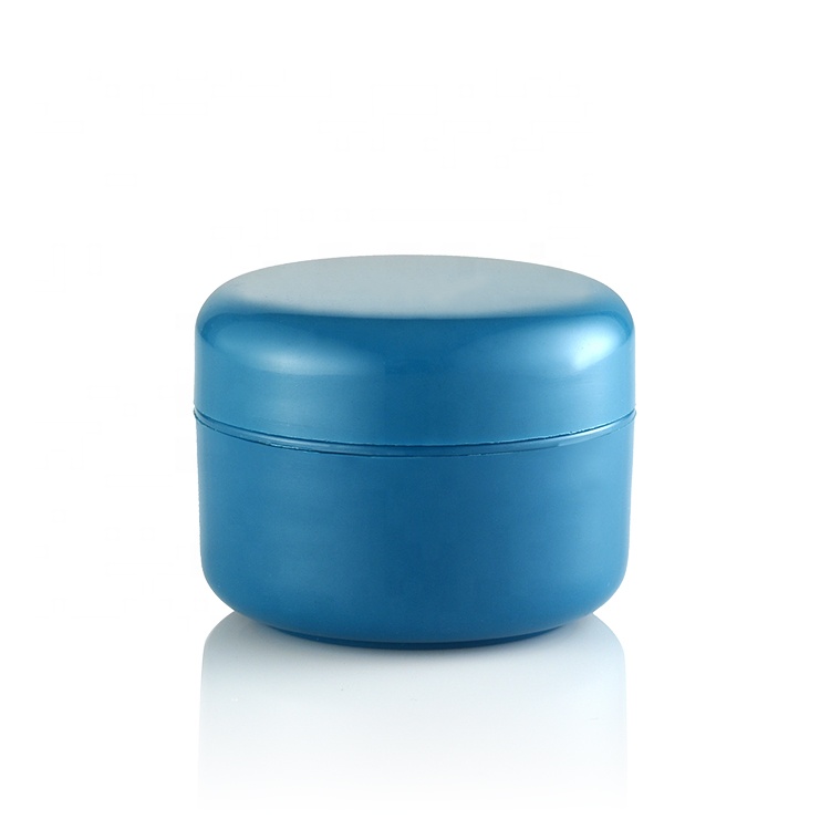 10ml Cosmetic Packaging Skin Care Cream Container Empty Blue Round Plastic Jar