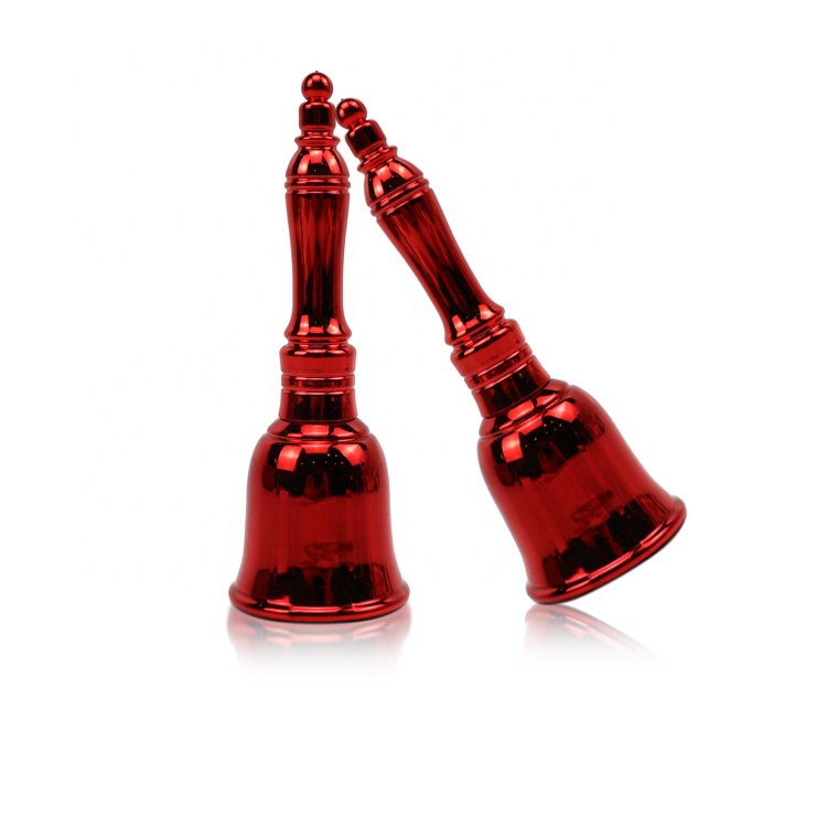 10ml Electroplating red bell nail polish bottle with brush glass bottle empty nail polish bottle glass packaging
