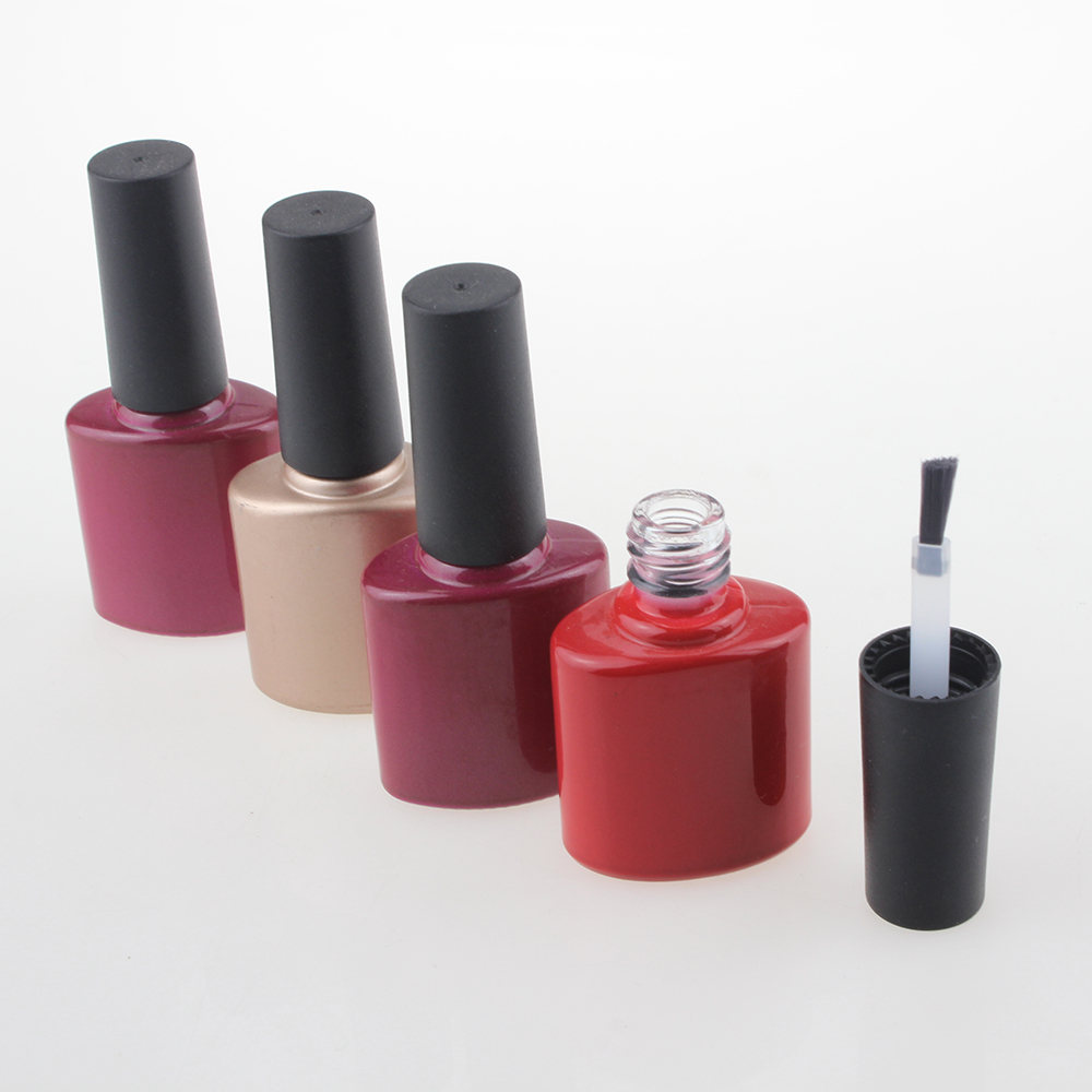 10ml Empty Bottle Nail Gel Polish With Plastic Cap,bamboo nail polish bottle
