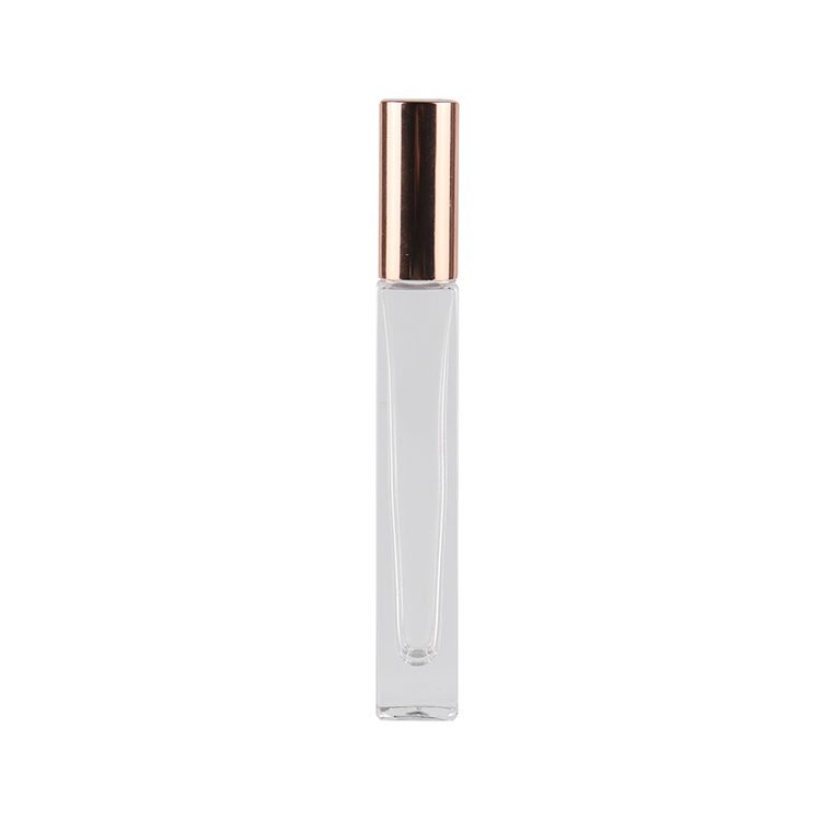 10ml Empty Clear Essential Oil Roll on Perfume Glass Bottles with Gold Al Cap