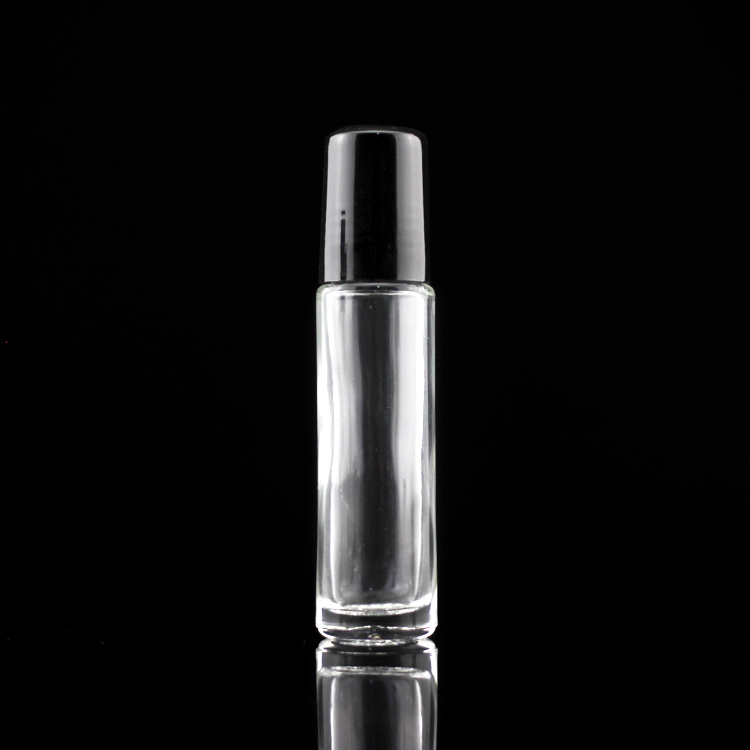 10ml Empty Clear Roll On Glass Perfume Bottle With Plastic Roller Ball