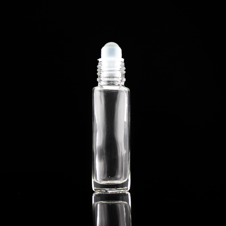 10ml Empty Clear Roll On Glass Perfume Bottle With Plastic Roller Ball