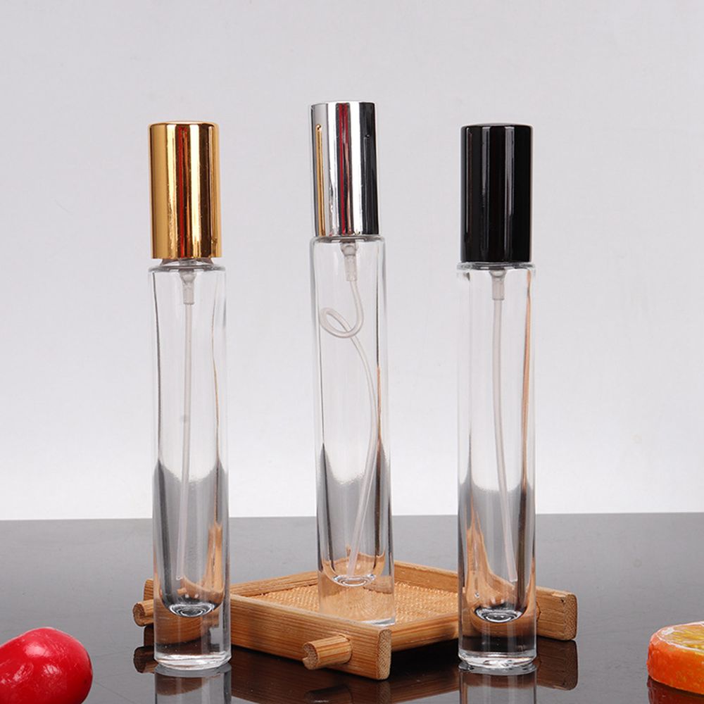 10ml Empty Tube Shaped Perfume Glass Bottle with Atomizer For Travelling
