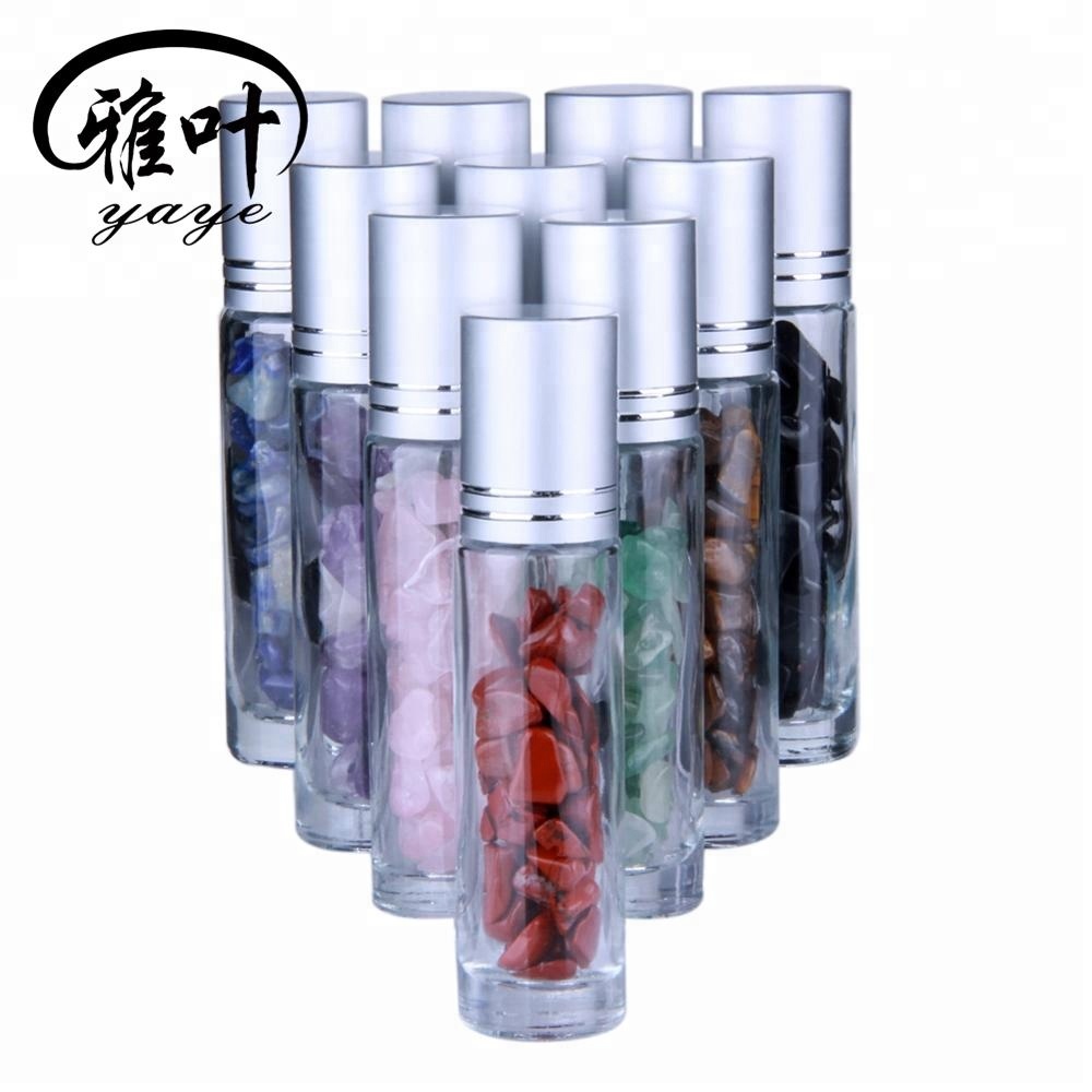 10ml Essential Oil Bottles Natural Gemstone Roller Bottle