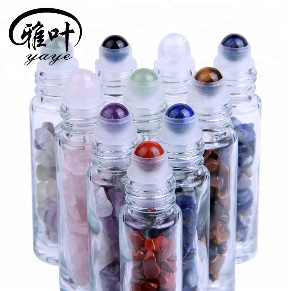 10ml Essential Oil Bottles Natural Gemstone Roller Bottle