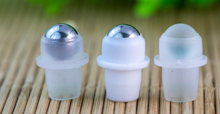 10ml Essential Oil transparent frosted Glass 10ml Roll On Bottle With Stainless Steel Ball And Metal Closure