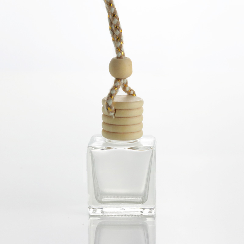 10ml Factory price essential oil hanging wooden car perfume bottle cap diffuser bottle (CG10B)