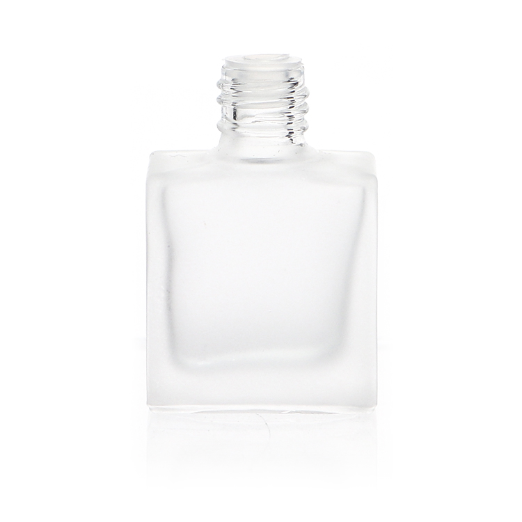 10ml Frosted Empty Fragrance Square Hanging Car Perfume Bottle Small Diffuser Bottles With Bamboo Cap