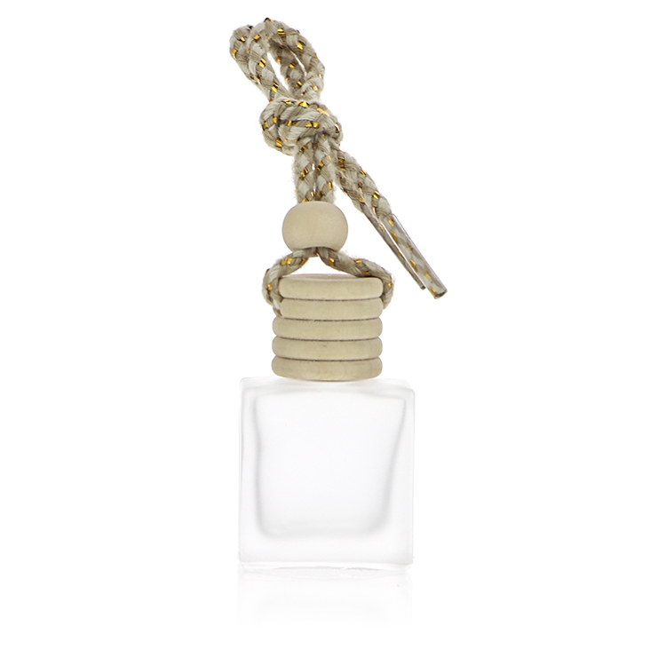 10ml Frosted Square Air Freshener Car Hanging Perfume Diffuser Bottle Refillable