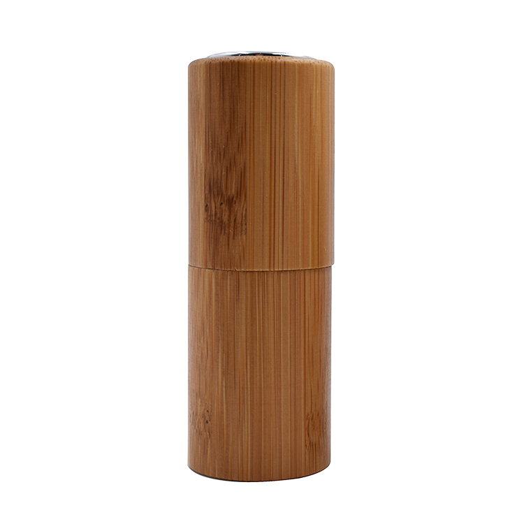 10ml Full bamboo glass perfume atomizer bottle with aluminum spray cap