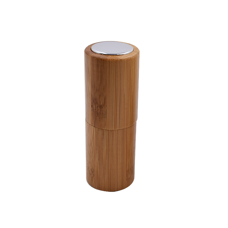 10ml Full bamboo glass perfume atomizer bottle with aluminum spray cap