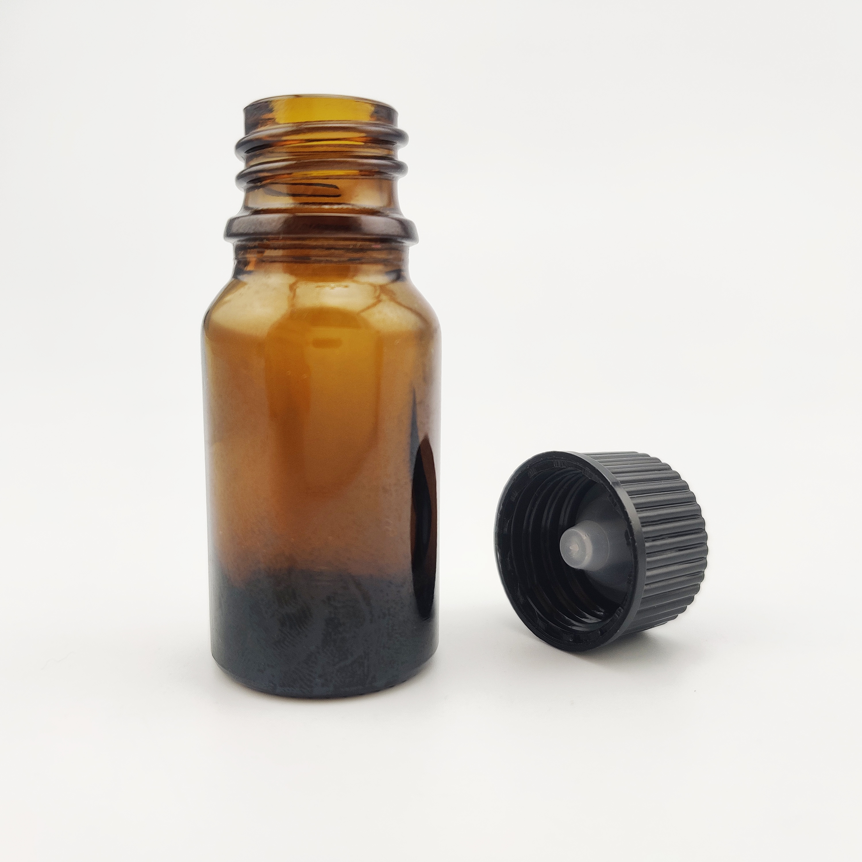10ml Glass Essential Oil Bottle Brown Glass Essential Oil Bottle with Black Screw Cap
