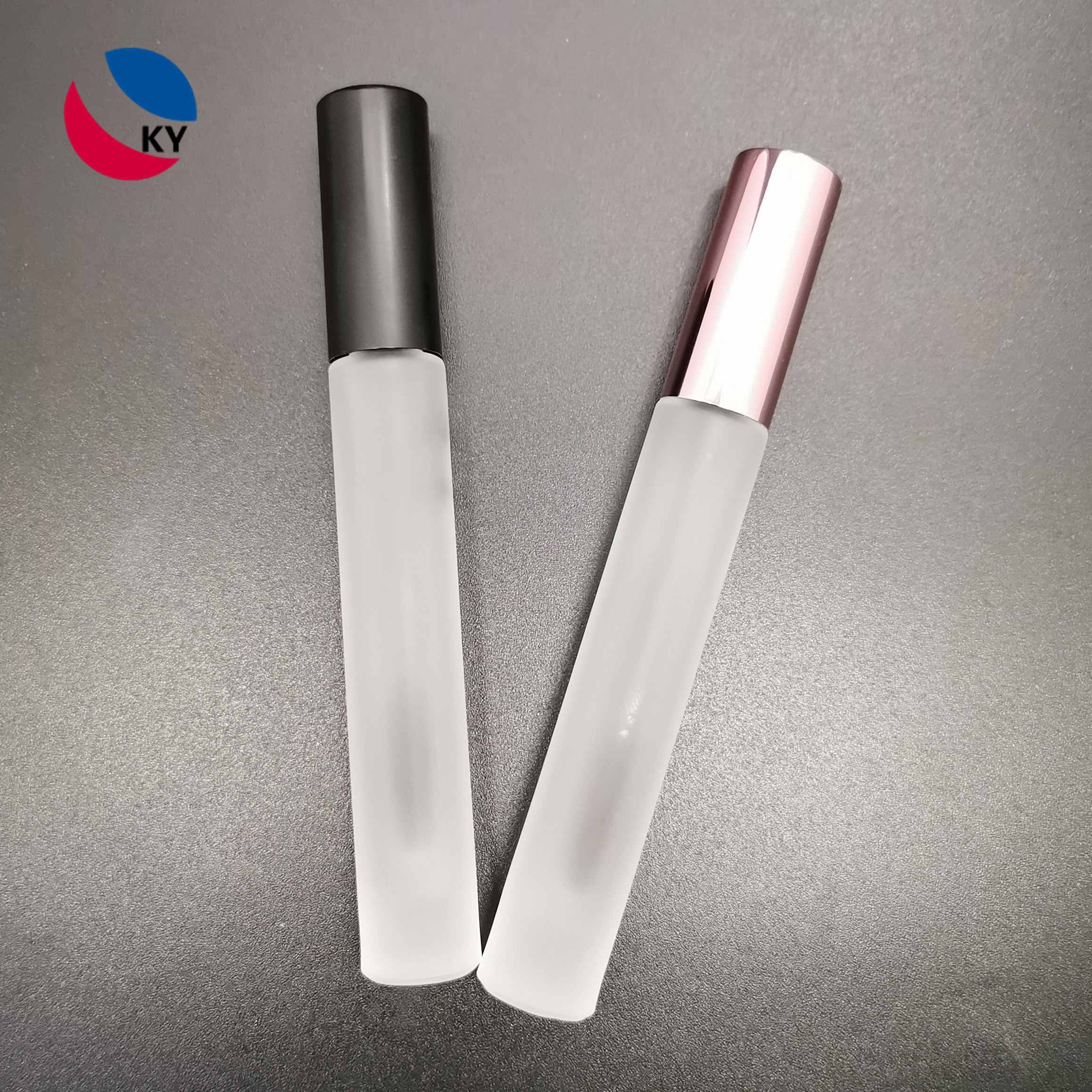 10ml Glass Mascara with aluminum Lid Custom Mascara Brush for Makeup Cosmetic Packaging