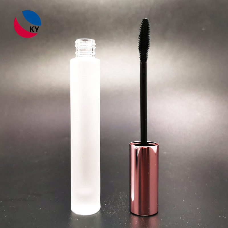 10ml Glass Mascara with aluminum Lid Custom Mascara Brush for Makeup Cosmetic Packaging