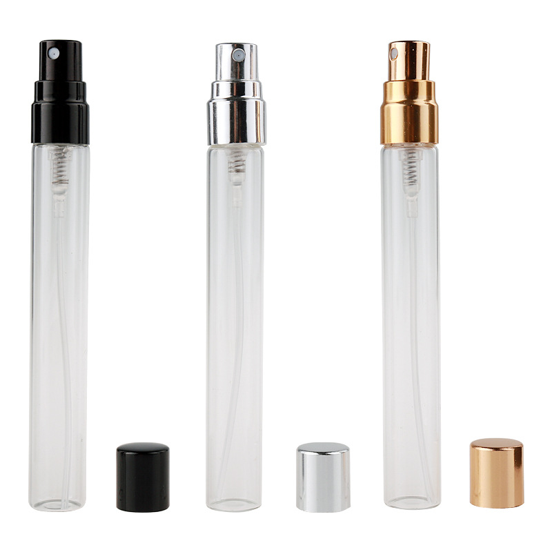 10ml Glass Perfume Bottle Empty Refillable Spray Bottle Small Perfume Atomizer Perfume Sample Vials test glass bottle