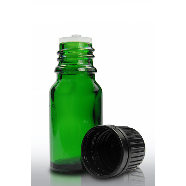 10ml Green DIN18mm Euro Glass Bottle Essential Oil Glass Bottle with dropper or screw cap or fine mist spray
