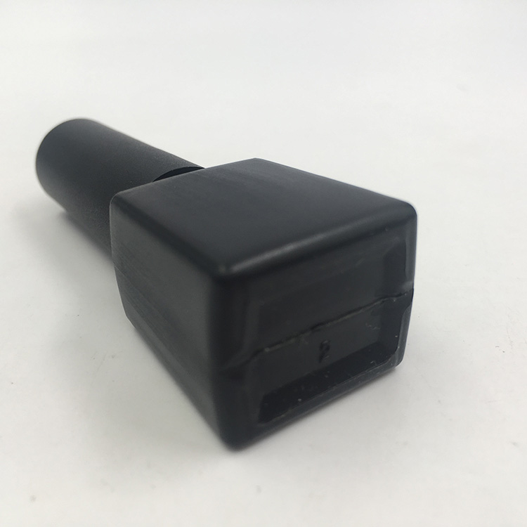 10ml HDPE Material And Black Printing Uv Gel Empty Cylindrical Nail Polish Bottles
