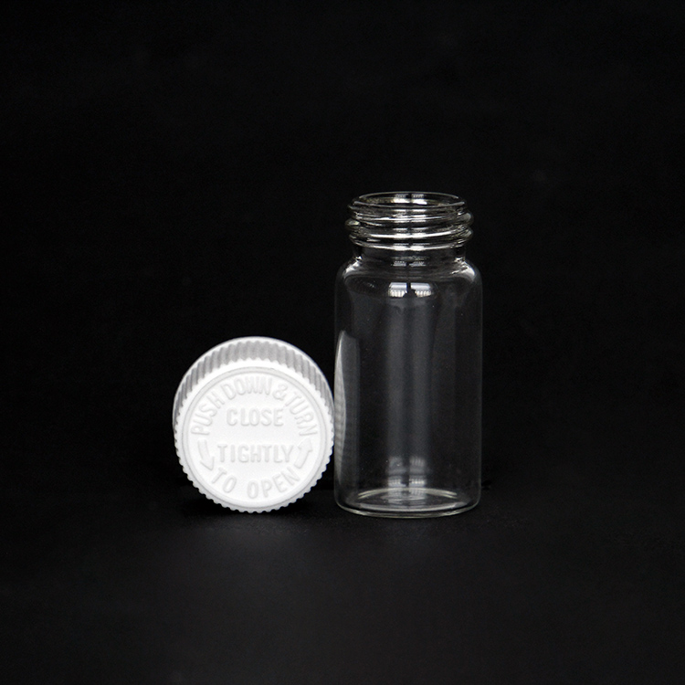 10ml Health And Fragrances Liquid Oil Bottles Empty 5ml 1/2 Dram Amber Glass Vials With Child Proof Cap