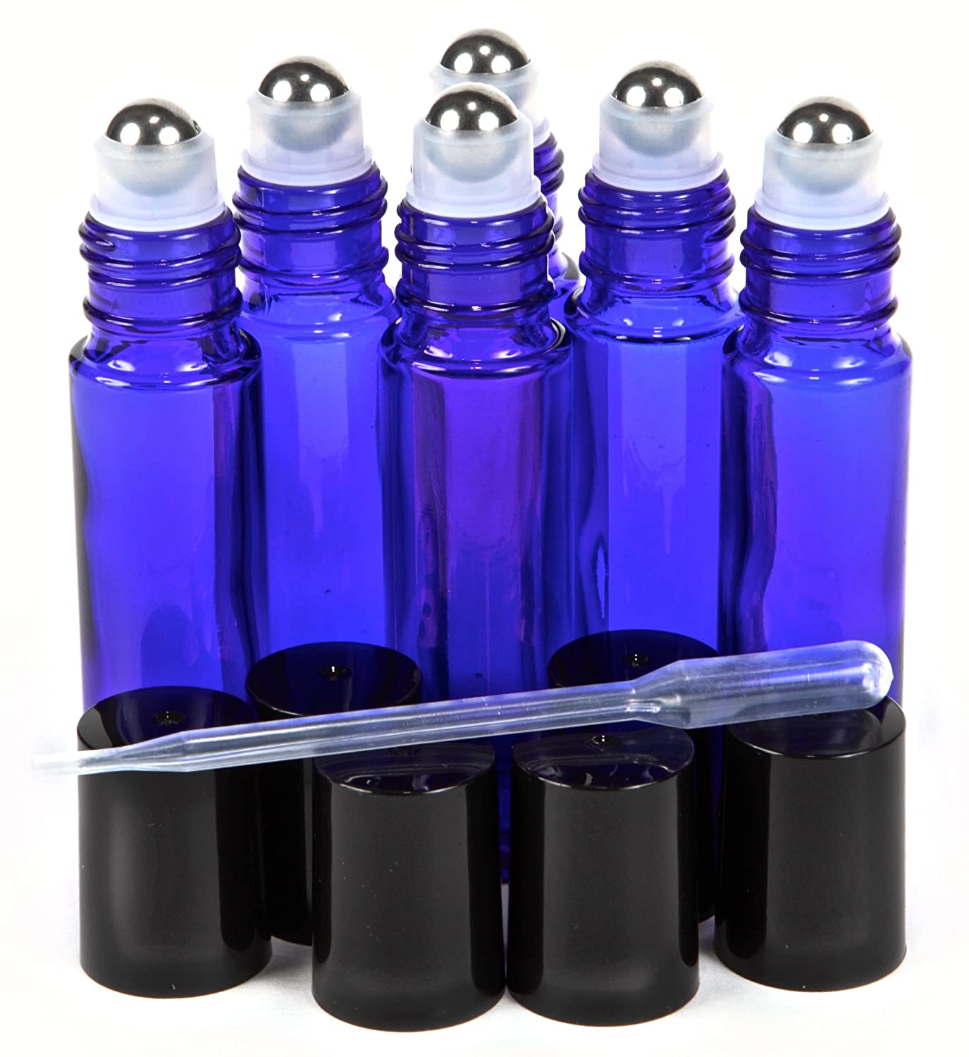 10ml High Quality Clear Essential Oil Glass Roll on Bottle with Stainless Steel Roller Ball