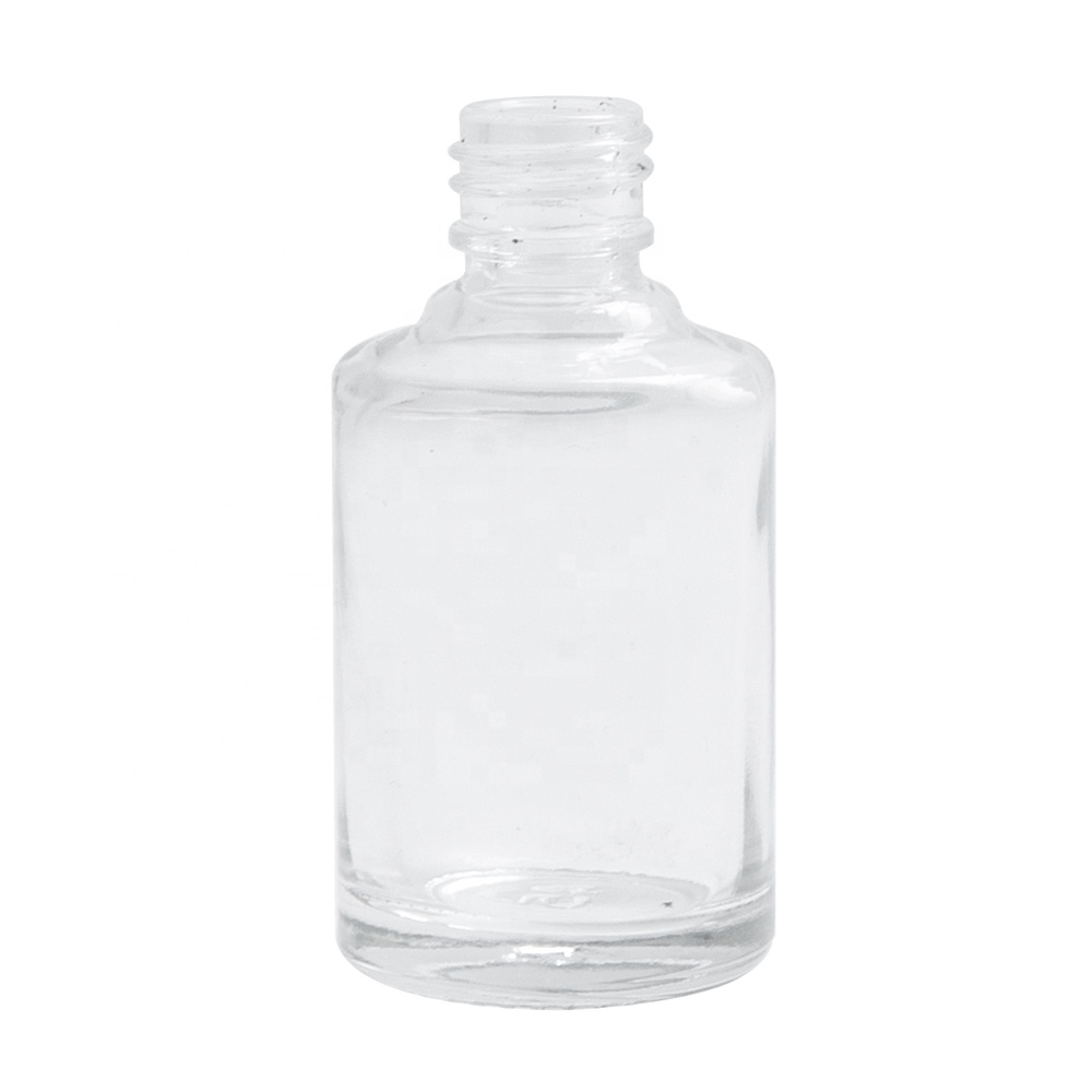 10ml High Quality Clear Small Cylinder Glass Empty Nail Polish Bottles