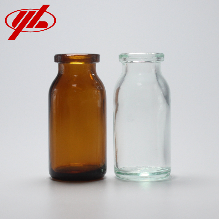10ml Medical or Cosmetic Clear and Amber Glass Bottle Vial