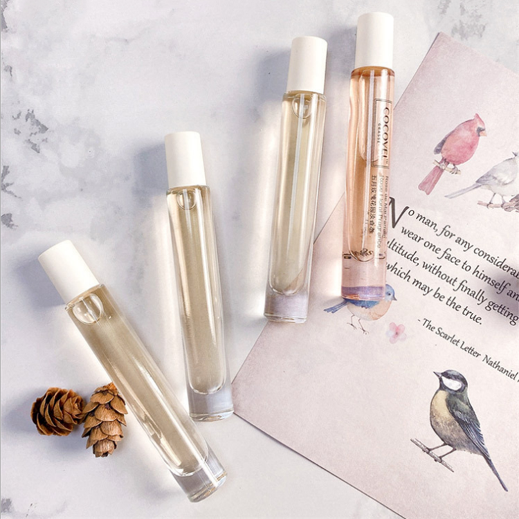 10ml Mini roll-on perfume glass essential oil bottle metal roller ball