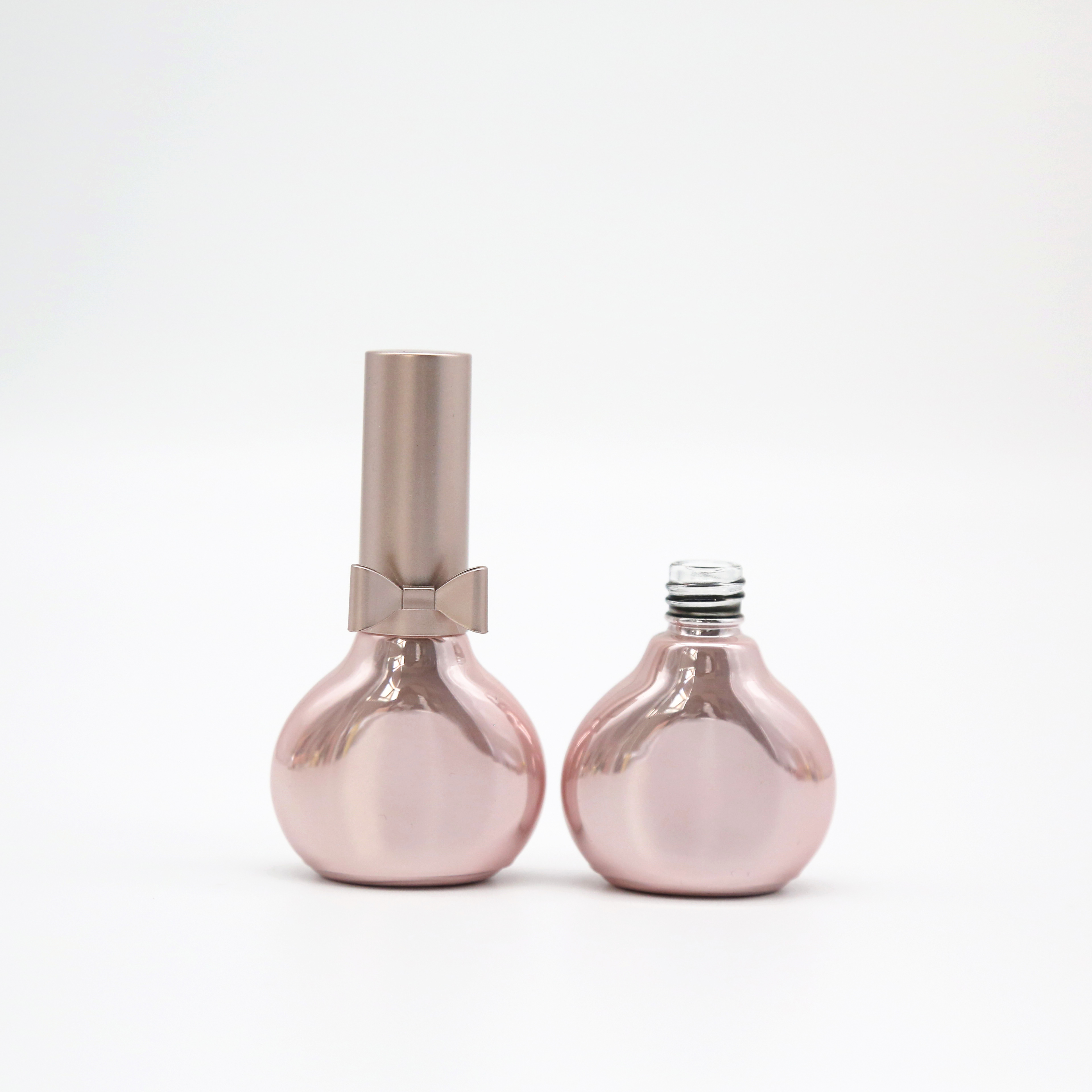 10ml Nail Polish Oil round shape Nail Glass Bottle With Brush and Cap