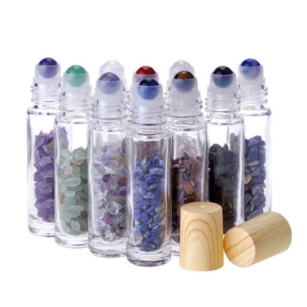 10ml Natural Semiprecious Stones Essential Oil Roller Bottles