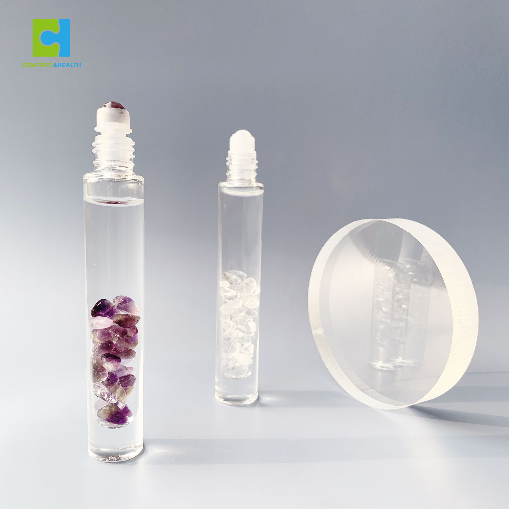 10ml Natural Semiprecious Stones Essential Oil Roller Bottles