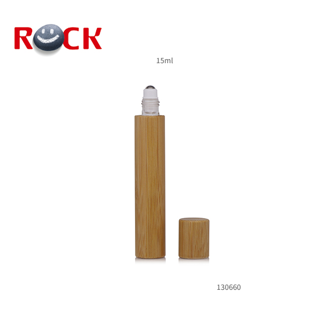 10ml Perfume Essential Oil Bamboo Roll On Glass Roller Bottle With Caps