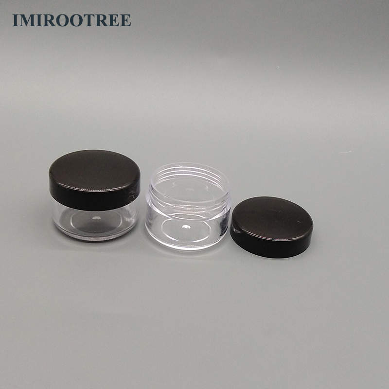 10ml Plastic Wax Container Box Cosmetic Sample Jars Case 10g Clear Container For Dry Wax Thick Oil Grease