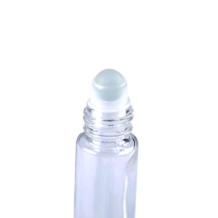 10ml Portable Clear Glass Essential Oil Perfume Roller Rollerball Bottles