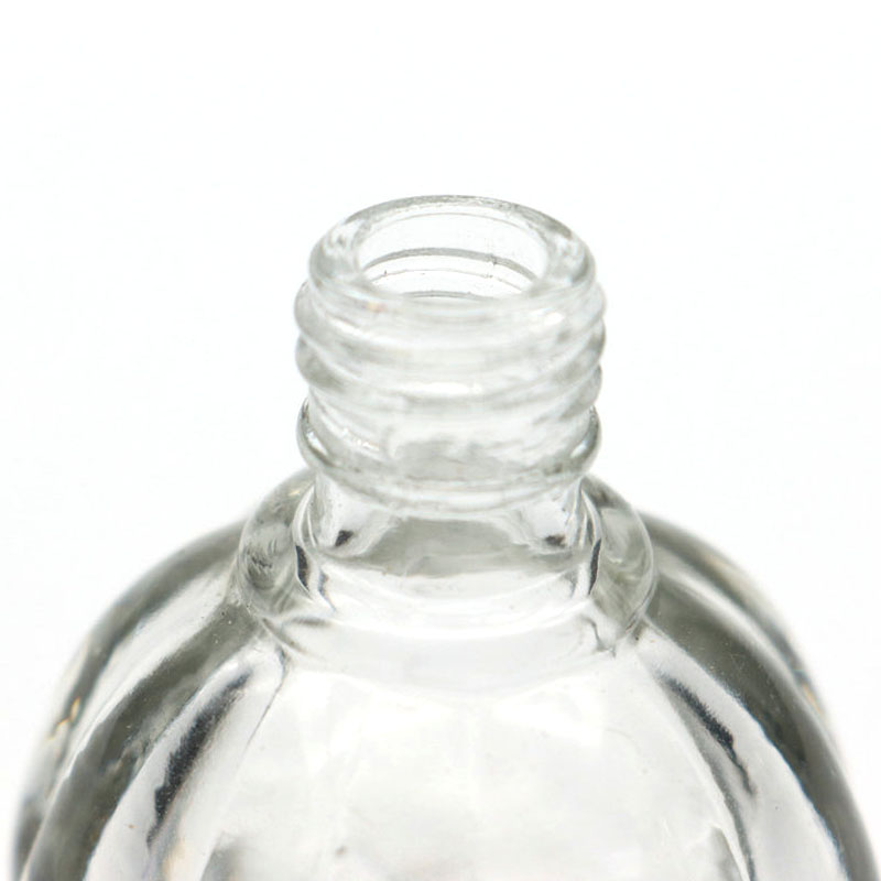 10ml Pumpkin Empty Nail Polish Clear Bottles with Brush Cap