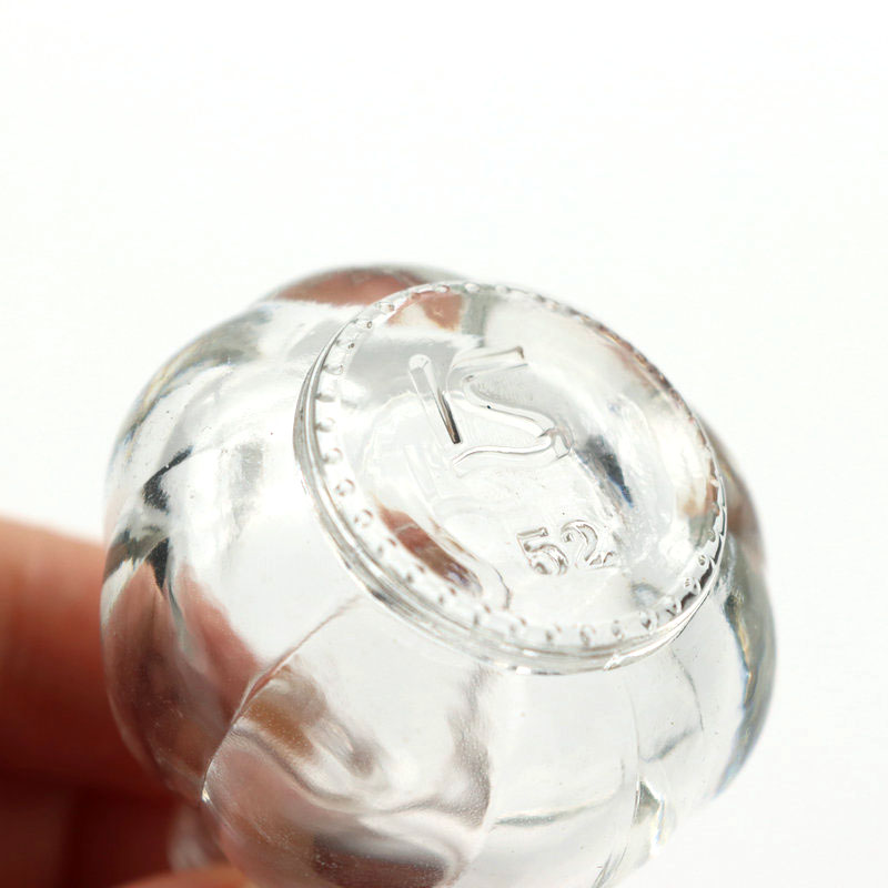 10ml Pumpkin Empty Nail Polish Clear Bottles with Brush Cap