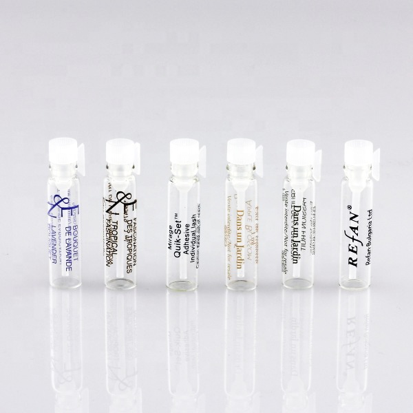 10ml Refill tubular perfume bottle small glass perfume vial with plastic sprayer manufacturer