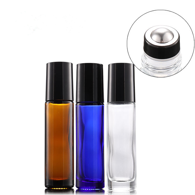 10ml Roll On Glass Bottle 10ml Amber Roller Ball Essential Oil Perfume Glass Bottle