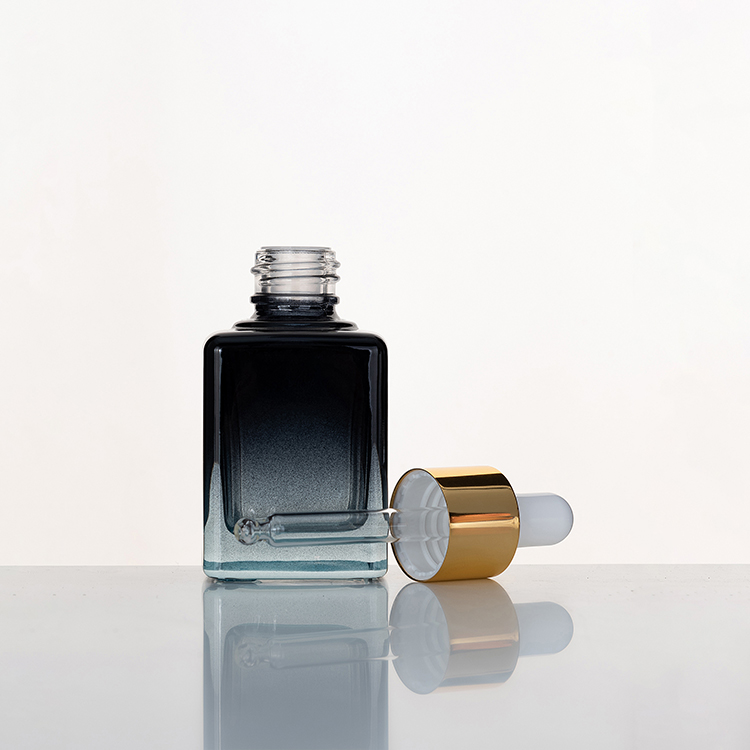 10ml Rose Gold 50ml Frosted Face Serum Packaging Glass Dropper Bottle 30ml