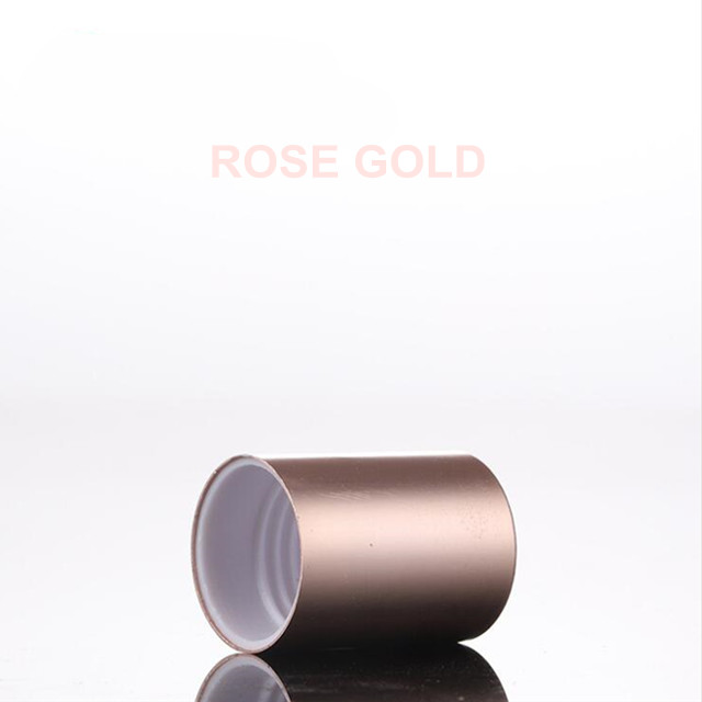 10ml Rose Gold Cover Transparent Essential Oil Glass Roll On Bottle 10ml with Glass Roller Ball