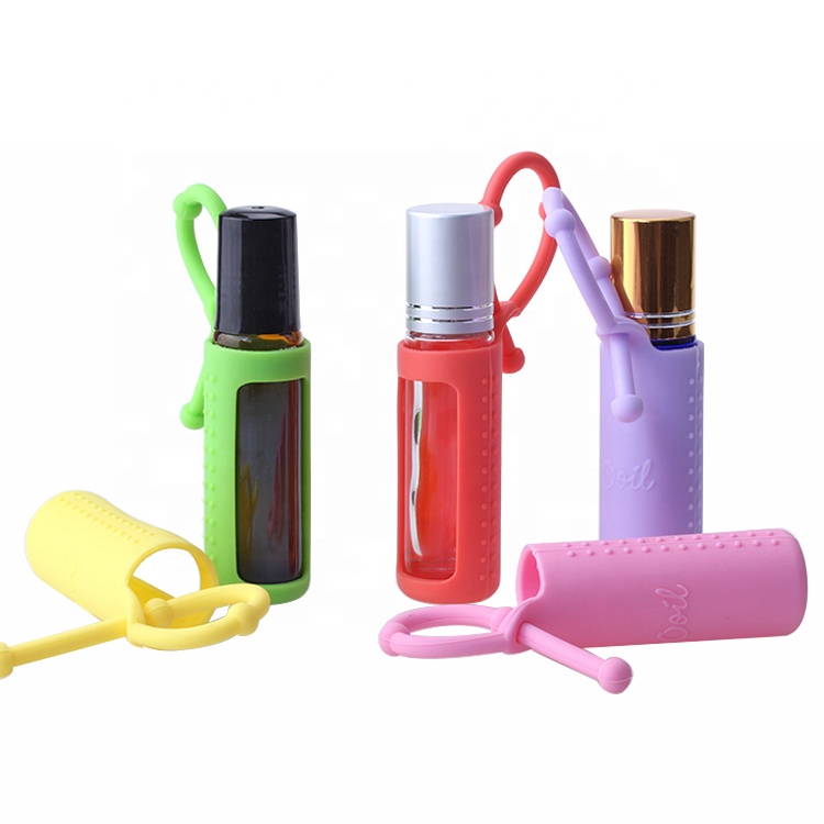 10ml Silicone Roller Bottle Holder Sleeve Essential Oil Bottle Protective Cover For Travel