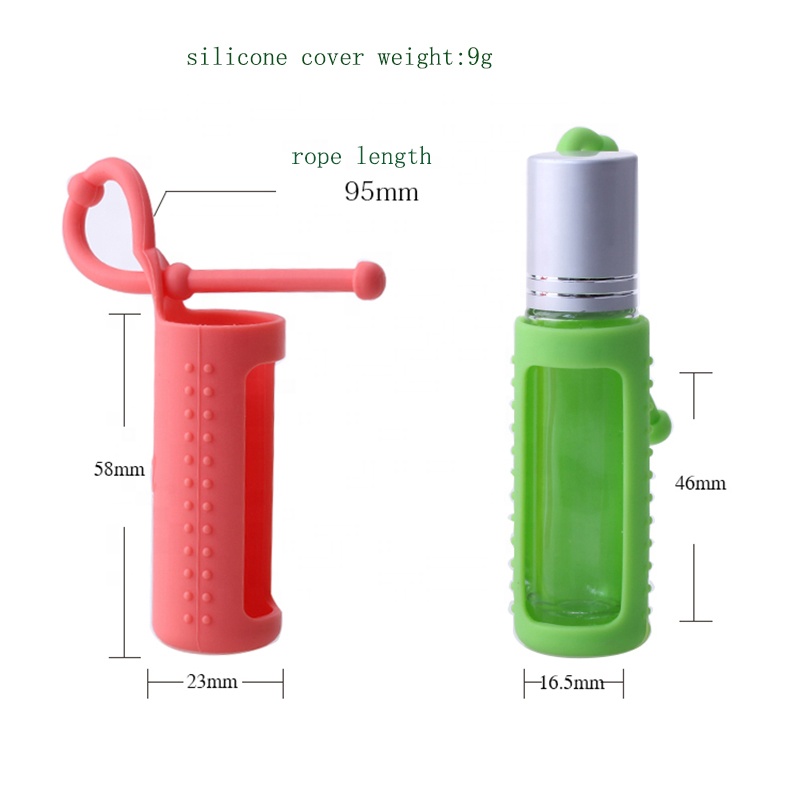 10ml Silicone Roller Bottle Holder Sleeve Essential Oil Bottle Protective Cover For Travel