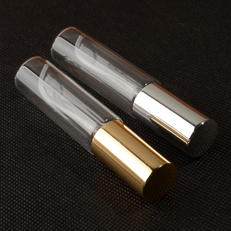 10ml Sliver Golden Cap Perfume Sample Bottle Packaging Spray Perfume Bottle