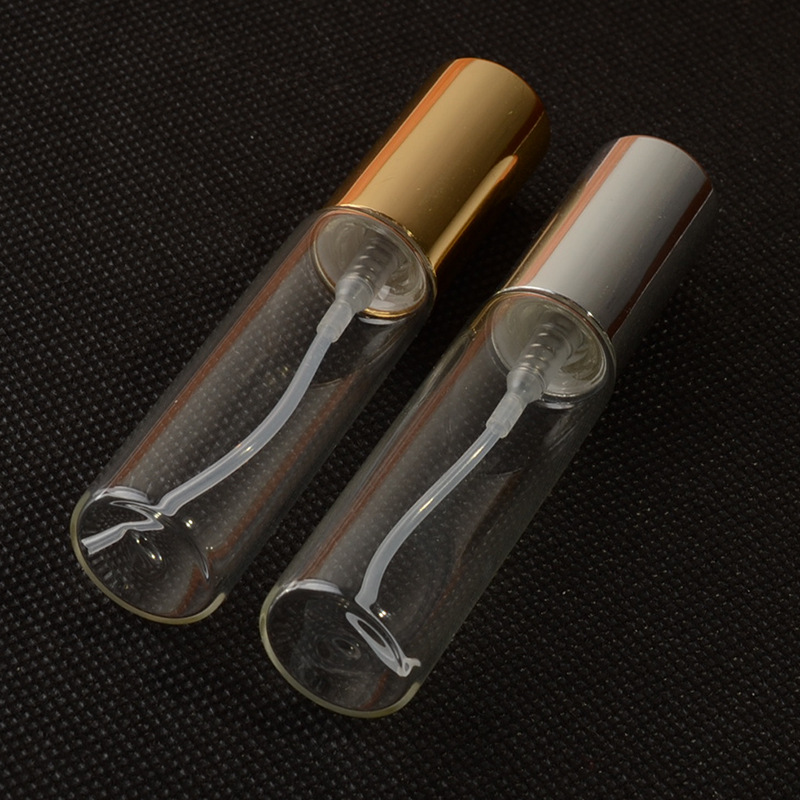 10ml Sliver Golden Cap Perfume Sample Bottle Packaging Spray Perfume Bottle