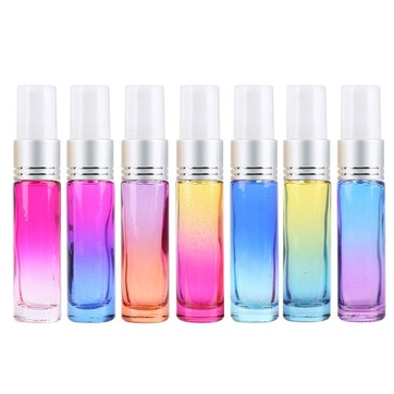 10ml Thickening Glass Gradient Color Perfume Pump Spray Bottle Mist Atomizer