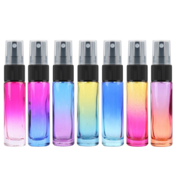 10ml Thickening Glass Gradient Color Perfume Pump Spray Bottle Mist Atomizer