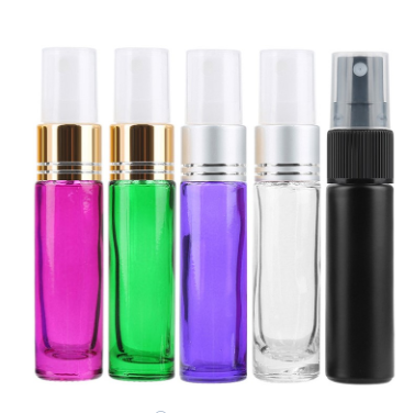 10ml Thickening Glass Gradient Color Perfume Pump Spray Bottle Mist Atomizer