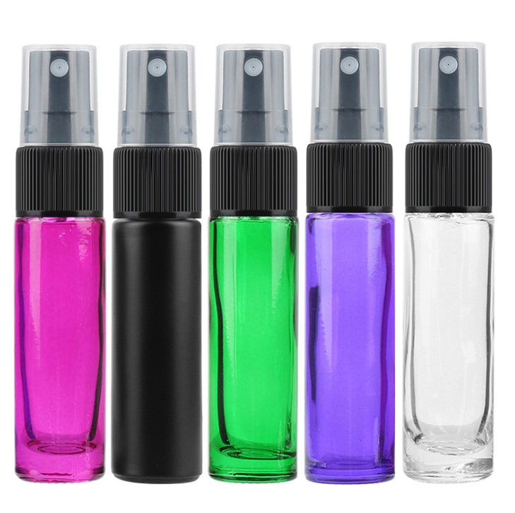 10ml Thickening Glass Gradient Color Perfume Pump Spray Bottle Mist Atomizer